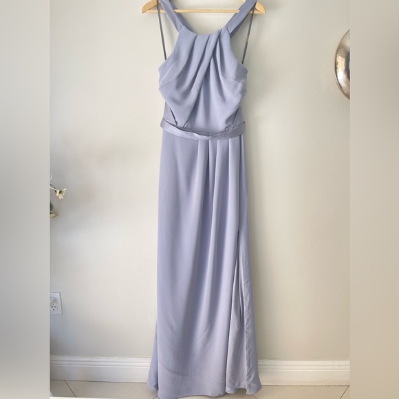NWT Vera Wang White Halter Dress Gown - Picture 4 of 14